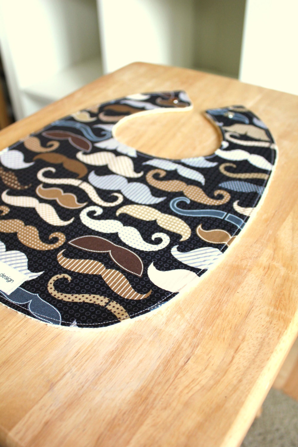 Mustache Medley : Plastic Lined Bib