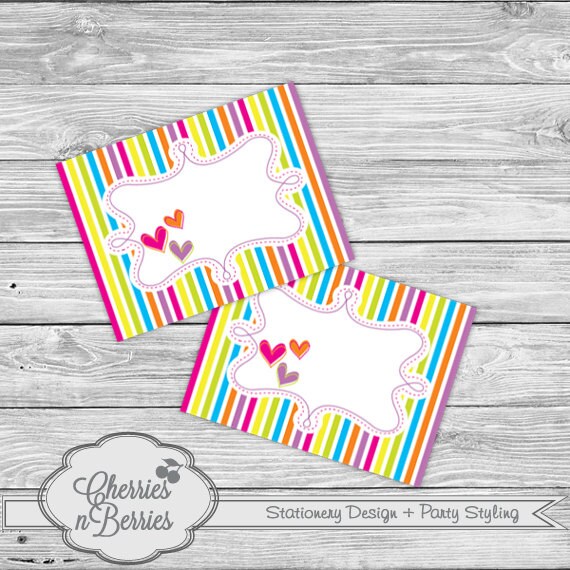 Spa Party Printable Fancy Labels Il_570xn
