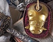 The princess Teodolina Gold -  Art Doll ooak sculpture fairy tale magical creature princess queen golden gold mascot