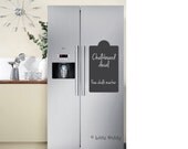 Large Chalkboard Fridge Decal - weekly planner, Grocery List, Kitchen, chore chart, Organization - FREE CHALK MARKER