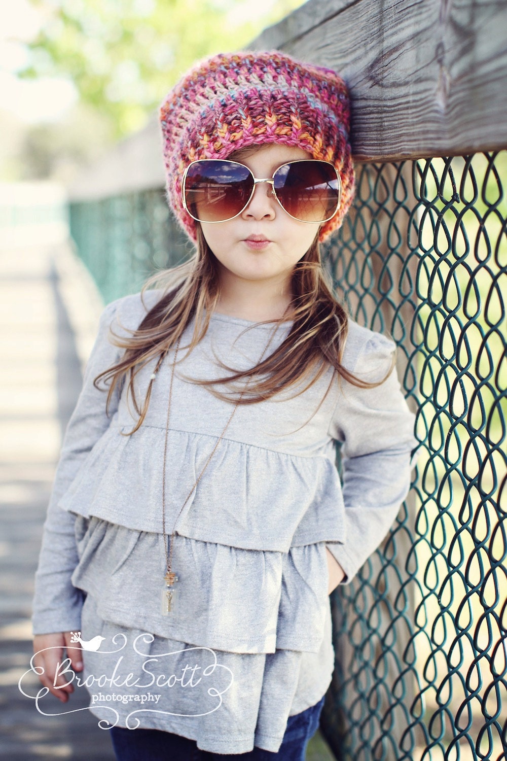 Childrens Crochet Hat, Slouchy Hat, Toddler Hat, Spring Hat