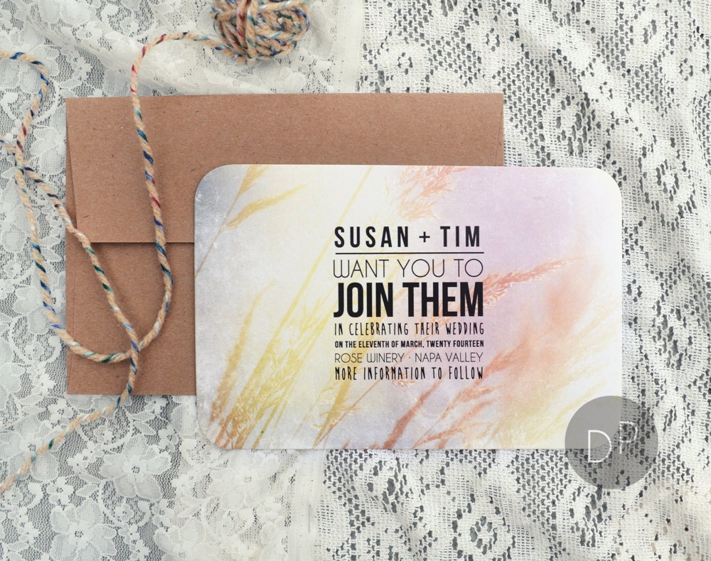 Boho 'Save The Date' Card // BOHO DREAM //