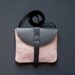 LEATHER Satchel. Small Cross Body Satchel. Pink Leather Shoulder Bag.