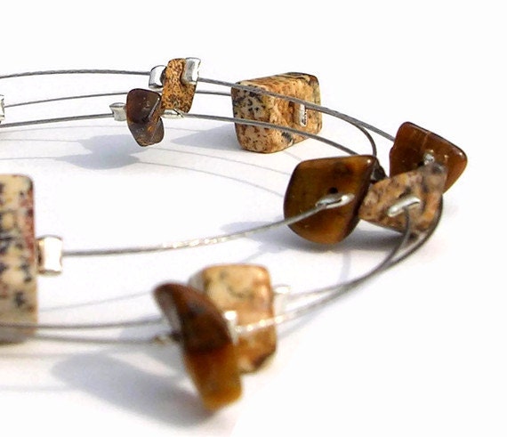 Blessed Earth Floating Stone Bracelet