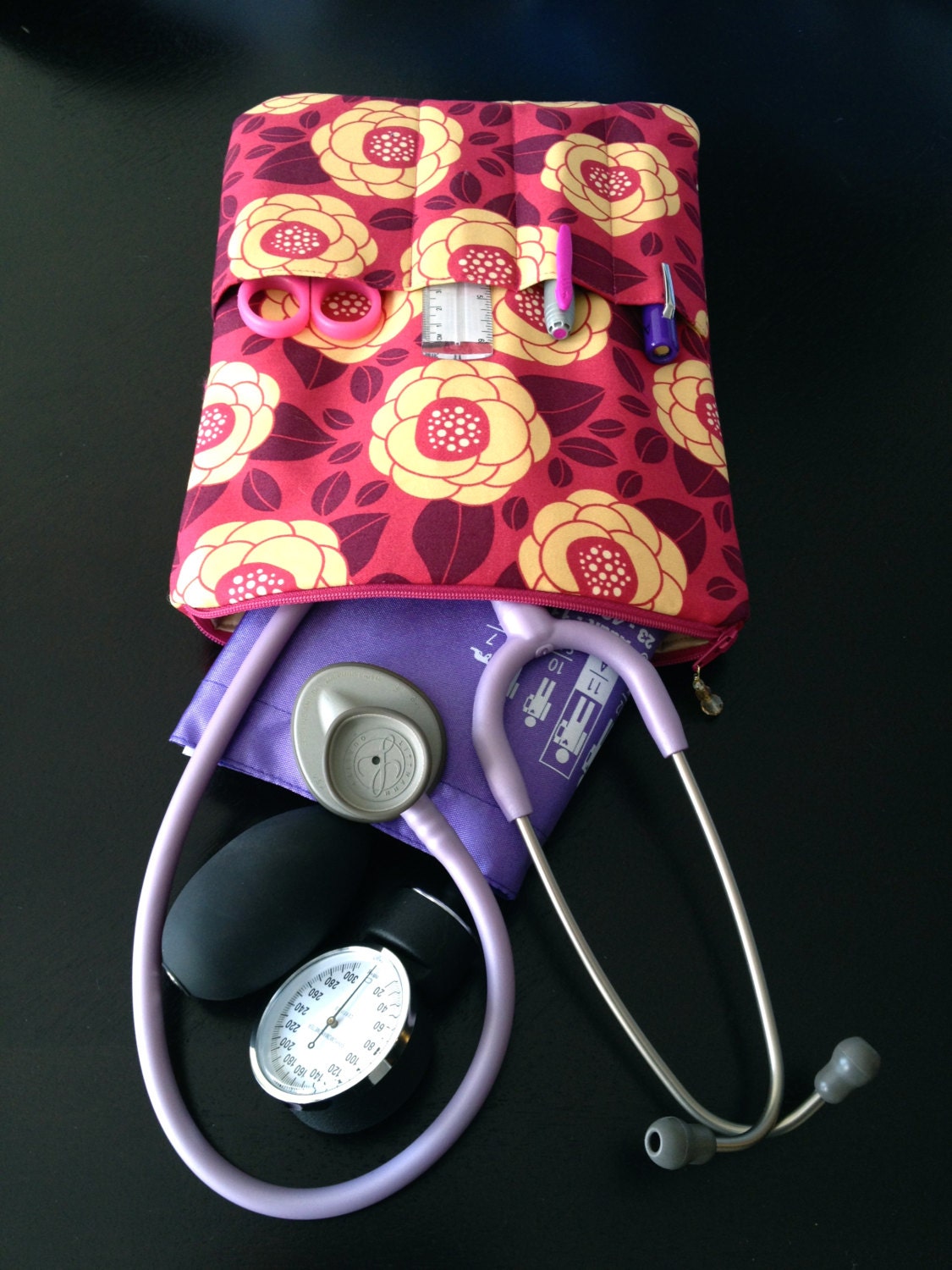 NURSE PURSE medical case stethoscope bag & BP cuff by LoveAmarie