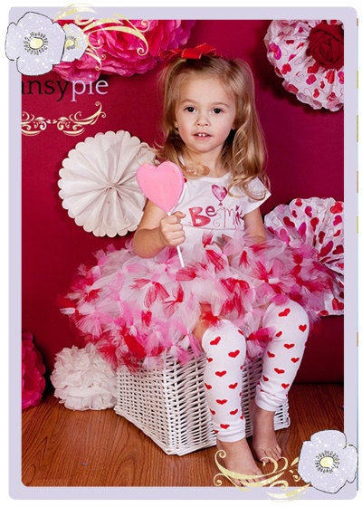 Toddler Valentine Outfit Girls Valentine by PansyPieBoutique