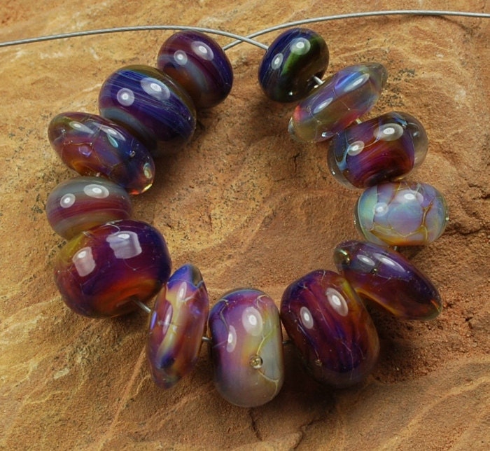 Glass Lampwork Beads, Comsic Sky 568 by CC design