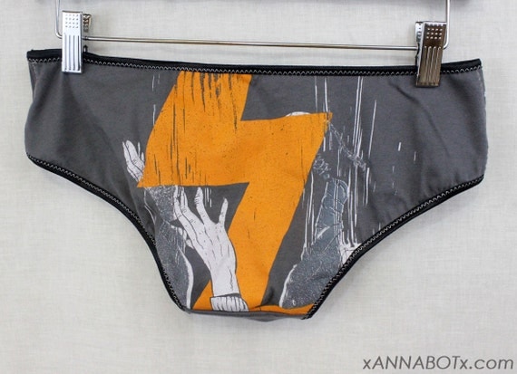 Items similar to Large Lightning Bolt Low Rise Panties Knickers