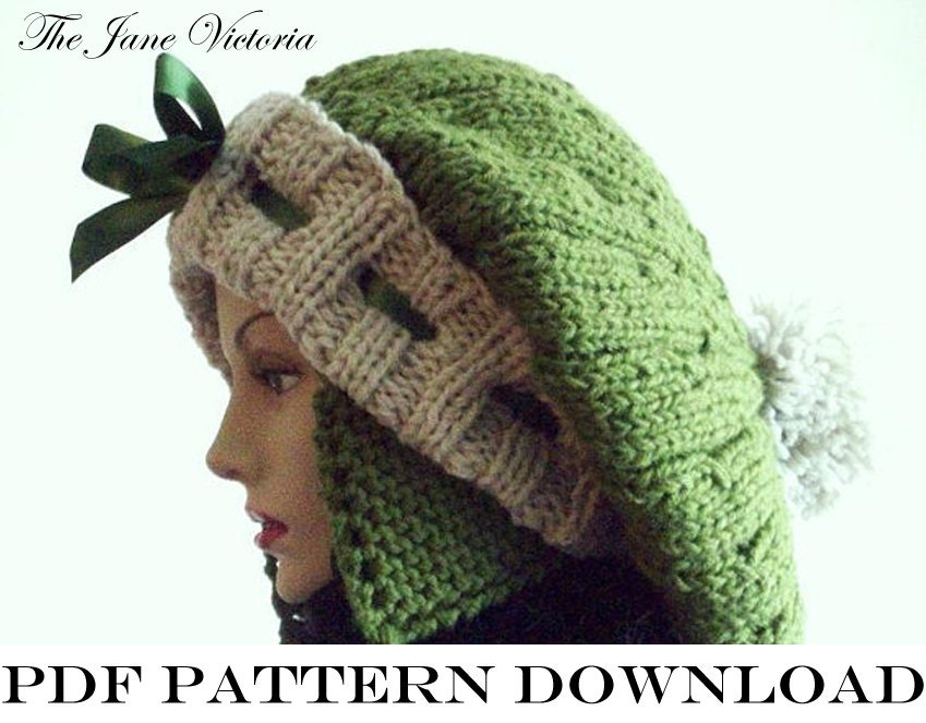 Aviator Tam Knitting PATTERN Nellas Telrunya by TheJaneVictoria