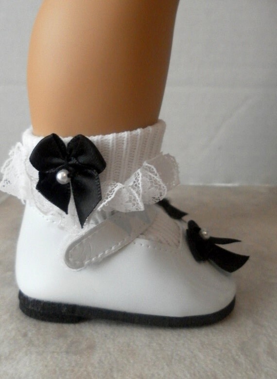 Doll Shoes and Socks Lace Socks and Mary by JessicasDollCloset