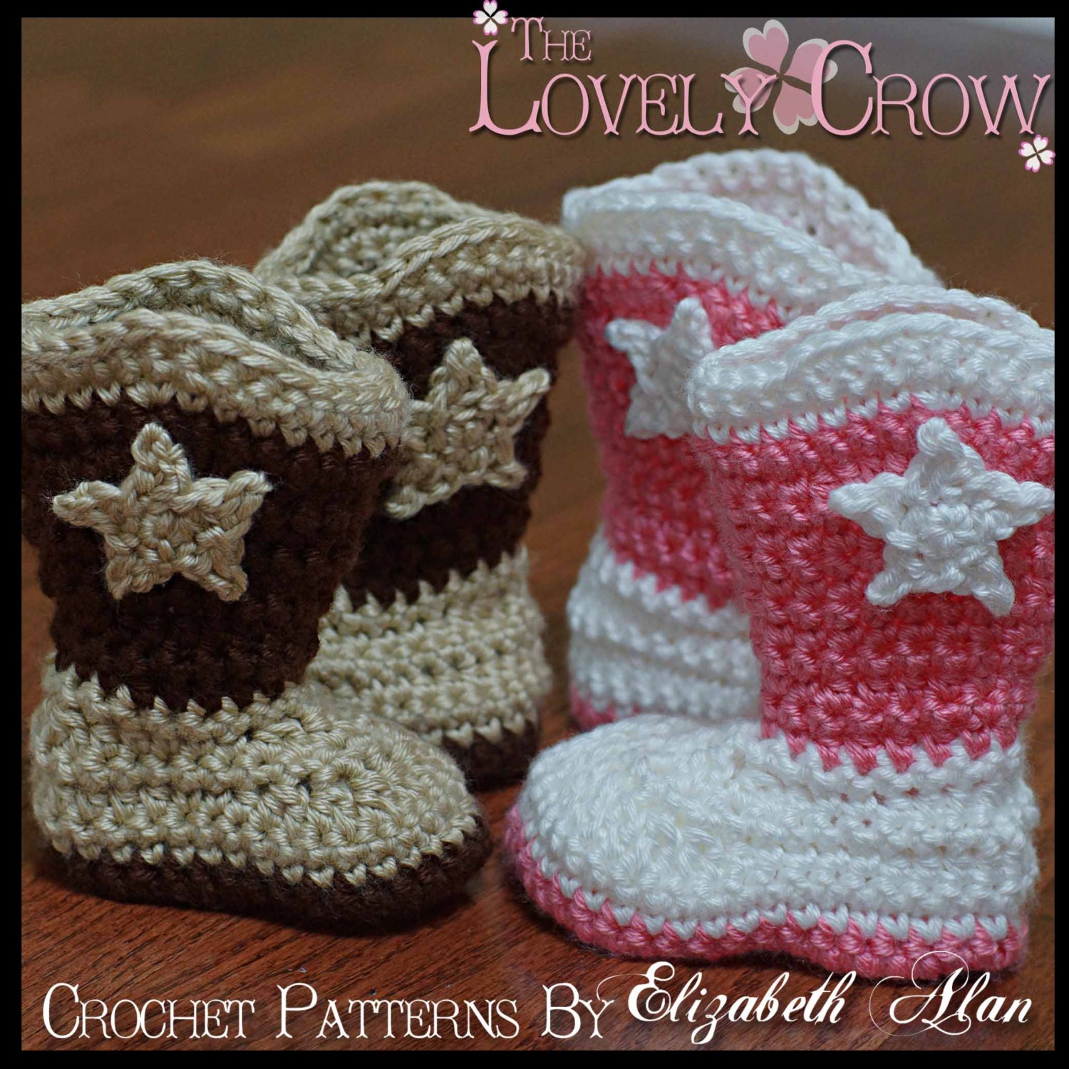 Toddler Cowboy Boots Crochet Pattern TODDLER BOOT by ebethalan