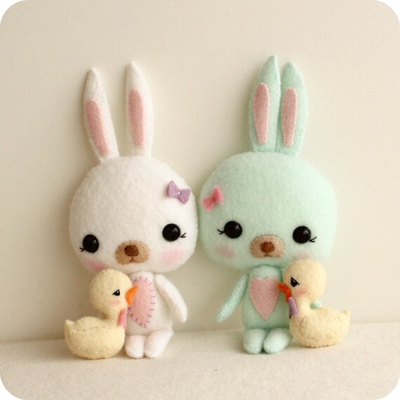 Bunny and Chick pdf Pattern - Instant Download