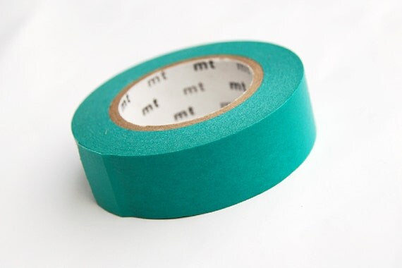Neon Washi tape turquoise green neon color mt washi by danika58