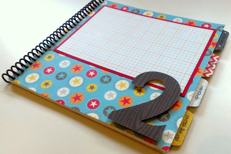 Baby Memory Book Boy/Birthday Album Photo Book and Journal - COLE Design Il_570xn
