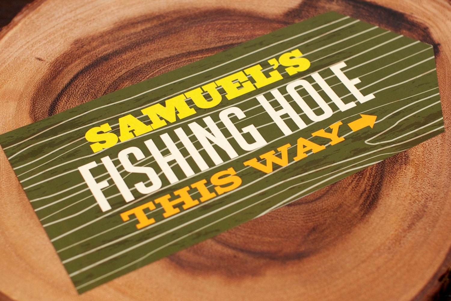 Custom Fishing Welcome Sign (Large) from the Vintage Fishing DIY Printable Party Collection by Spaceships and Laser Beams Il_570xn