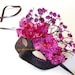 MASK- Floral Pink Flutter - masquerade mask, Mardi Gras, ball room, fairy,Venetian, Halloween