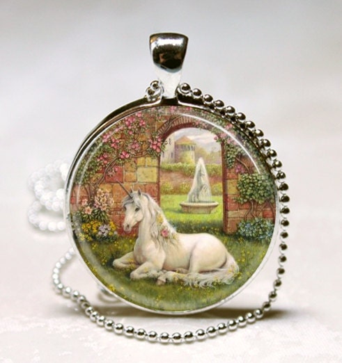 Unicorn Necklace Unicorn Jewelry Secret by MissingPiecesStudio