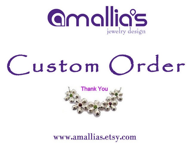 Custom Order for NINA // Sterling Silver Statement Ring with Champagne Cubic Zirconia