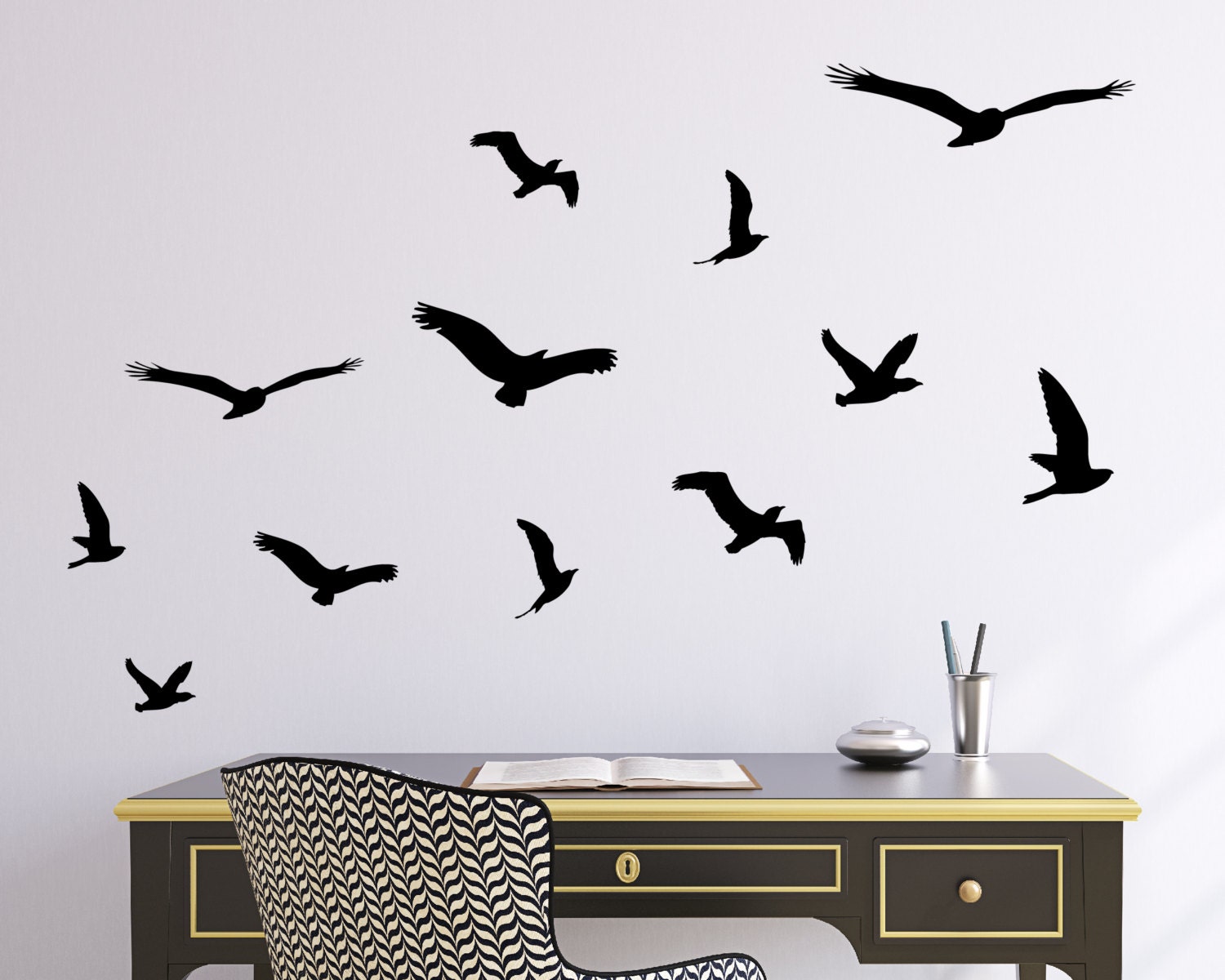 Flying Birds Set Of 12 Wall Decal Decal Sticker