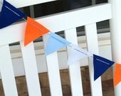 Blue and OrangeFelt Bunting Il_170x135