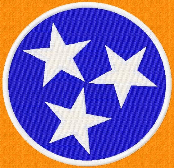 Tennessee Flag Circle only 2 choices Machine by LilliPadGifts