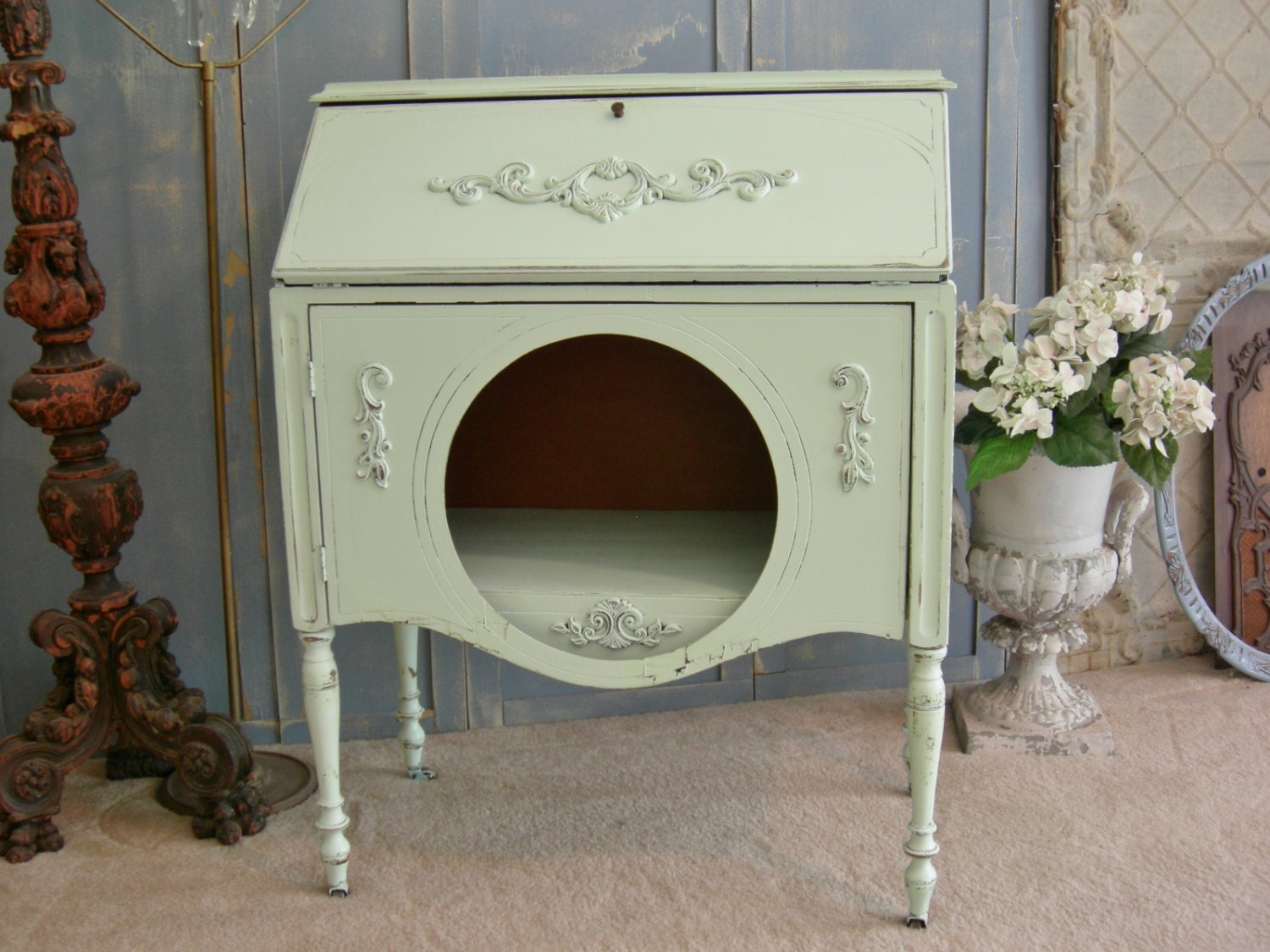 Shabby Chic Desk with Great Also As by RedBarnEstates