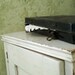 Industrial Black Tool Box with handle for storage or home decor