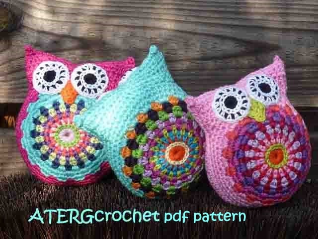 Crochet pattern lovely cuddly owl by ATERGcrochet