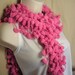 Hot Pink Pom Pom Scarf