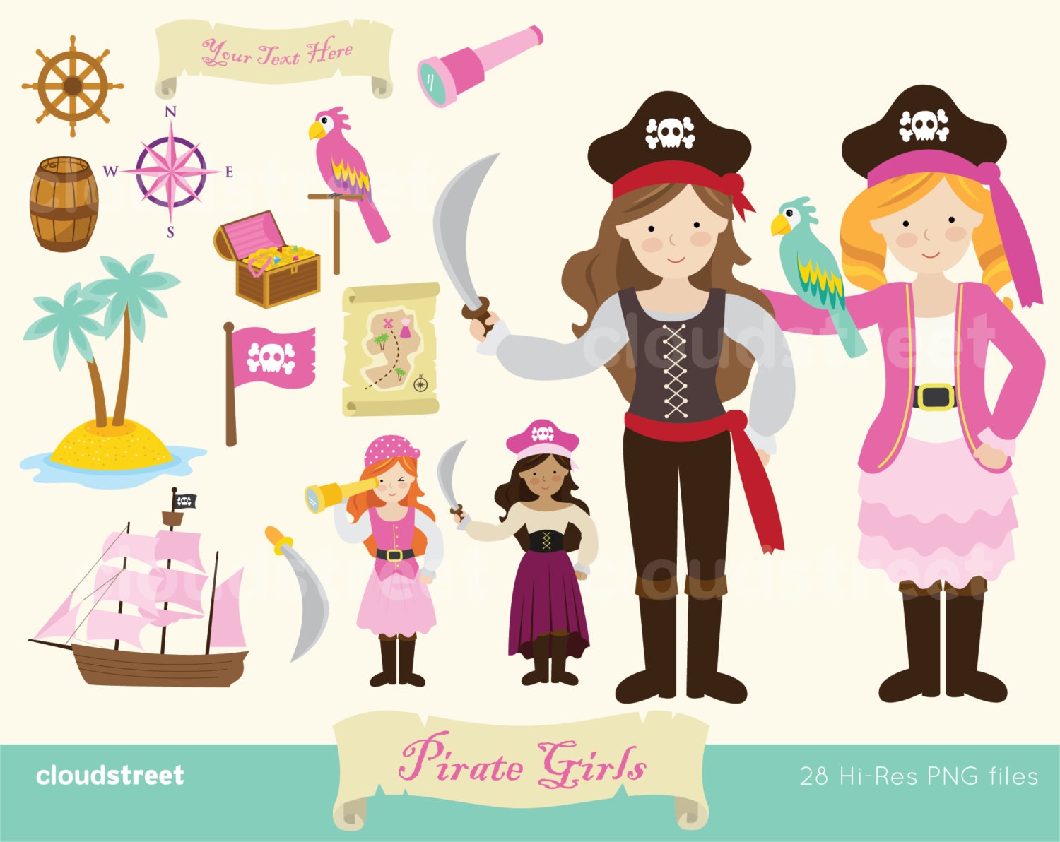 free girl pirate clipart - photo #25
