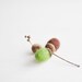 Ready to ship - Felted acorns for home decoration - Set of 8 / Brown Green / Handmade Holidays ornament / Woodland / Christmas decor