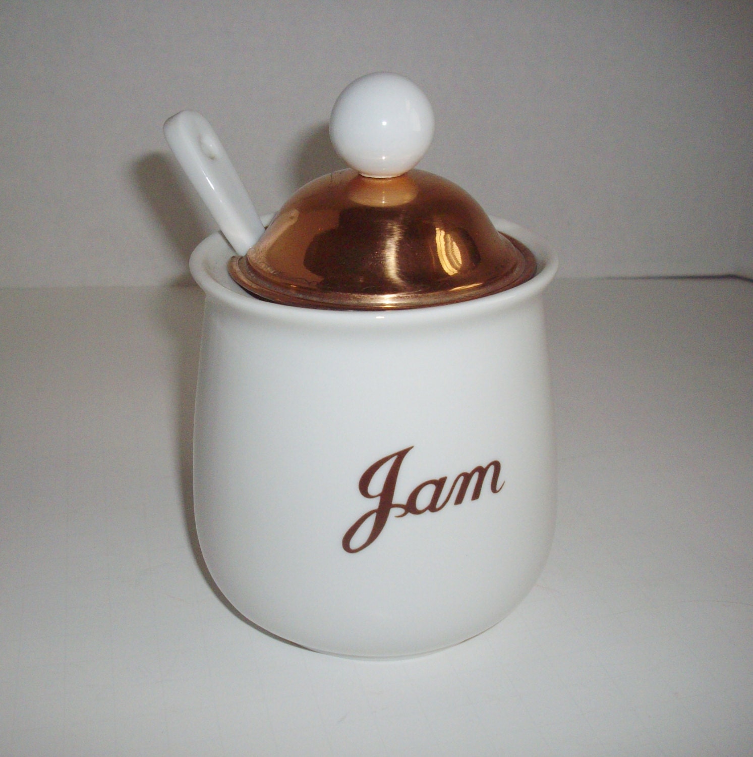 Vintage Jam Jar O.D.I. Copper Lid Spoon by NanNasThings on Etsy