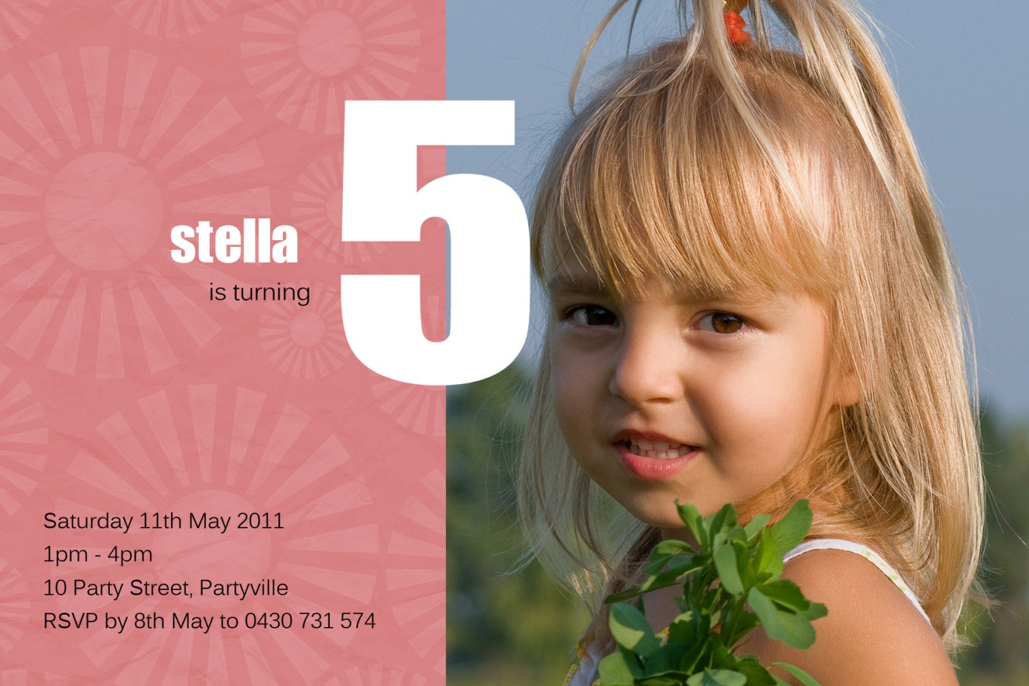 Photo Personalised Birthday Invitations - You Print Il_570xn