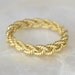 18k gold braided ring