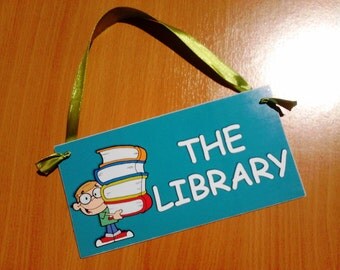 Popular items for library sign on Etsy