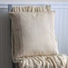 vintage grain sack pillow cover red and blue stripes, 18X18