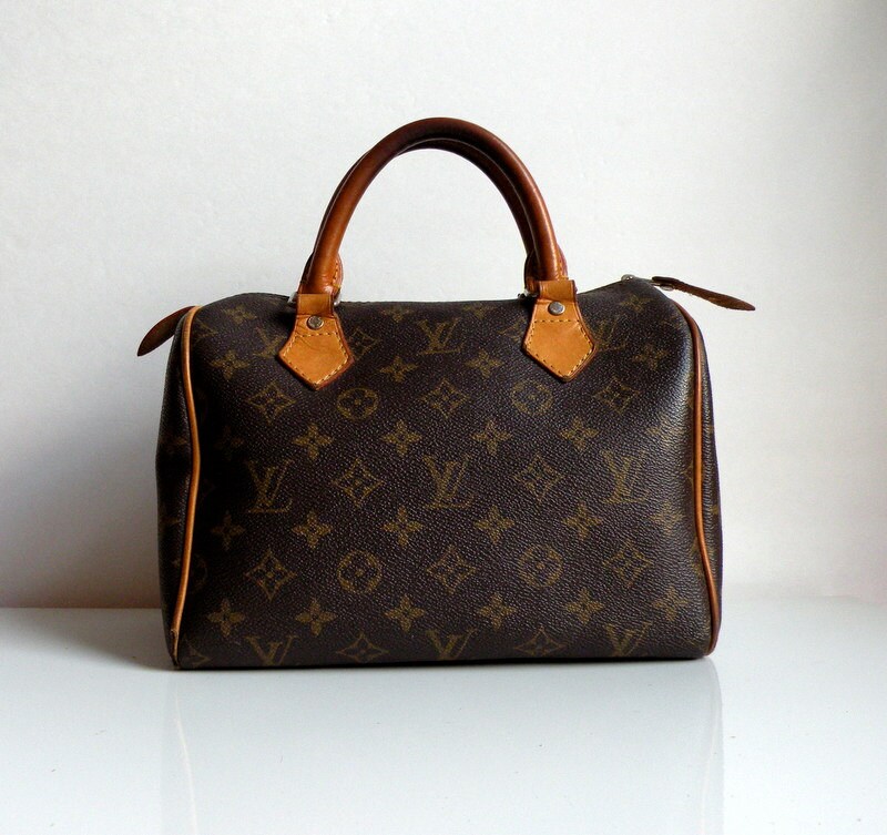 Vintage Louis Vuitton Speedy 25 Monogram Bag by topgens on Etsy