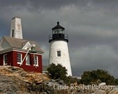 Pemaquid Lighthouse, 5x7 Fine Art Photography, Maine Photography - CindiRessler