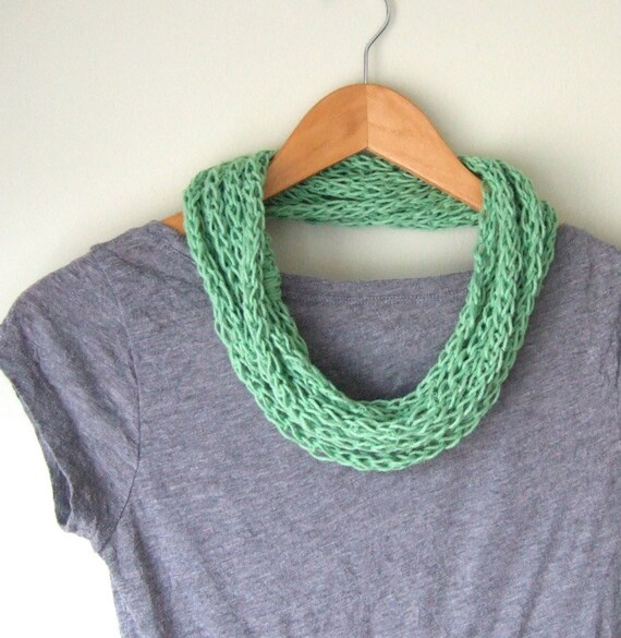 Lightweight Scarf .. EcoFriendly Infinity Scarf .. Hemp Necklace .. Cotton Scarf .. Scarf Necklace .. Eternity Scarf .. Green Scarf Infinity - DottieQ Lightweight Scarf .. EcoFriendly Infinity Scarf .. Hemp Necklace .. Cotton Scarf .. Scarf Necklace .. Eternity Scarf .. Green Scarf Infinity - DottieQ