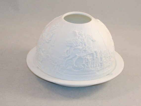 Bernardaud Limoges Lithophane Votive Candle by debbisvintage