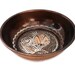 Reserved for H. Vintage copper BOWL, Turkish bath house, etched flower, folk art, TULIP etching, Artisanal crafts dish, bath, home decor