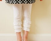Rings of Ruffles Knit Leggings- Girls' sizes 6 to 10 - 5littlemonkeysdesign