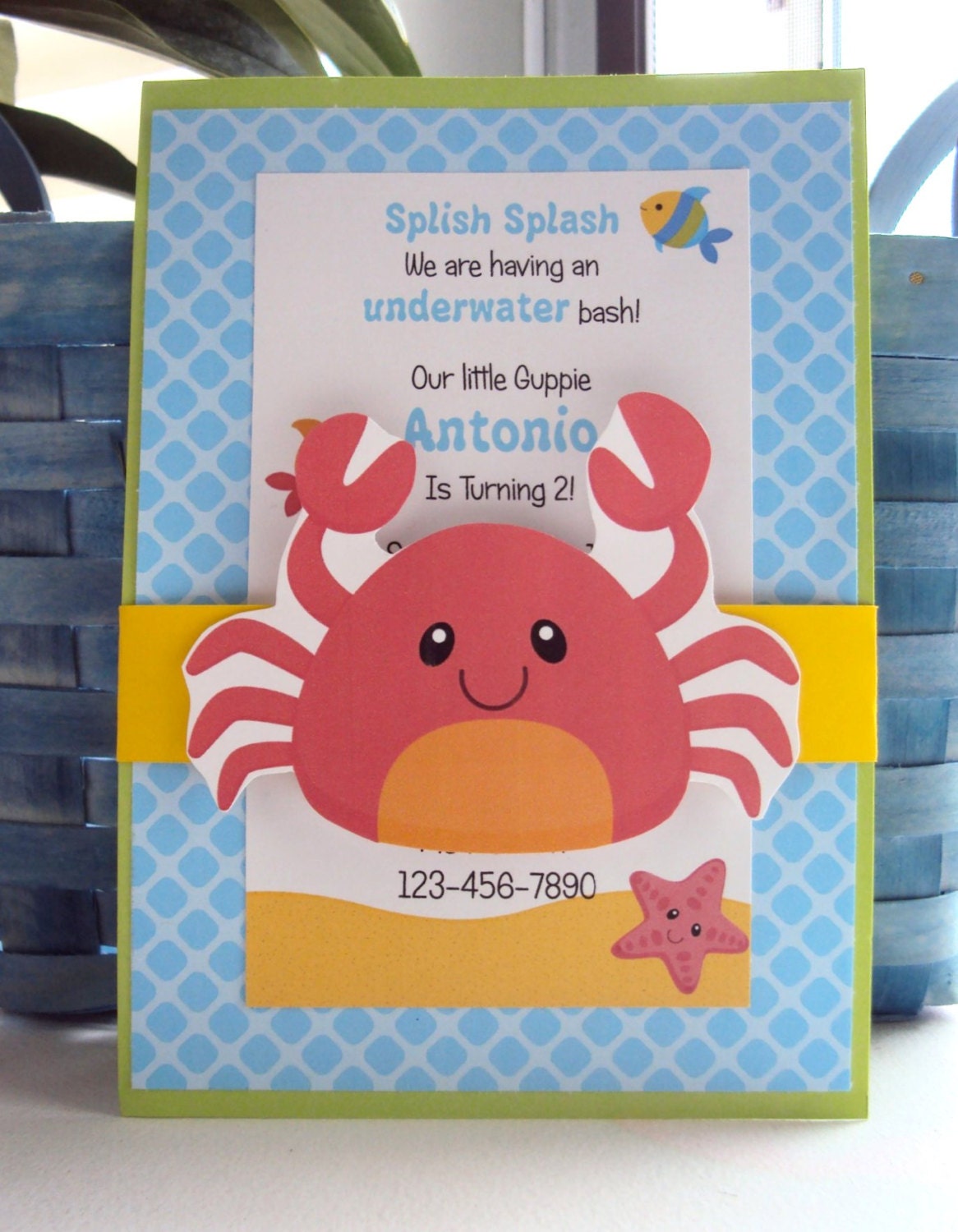 Under the Sea Birthday Invitations, Childrens Birthday BirthdayInvitations