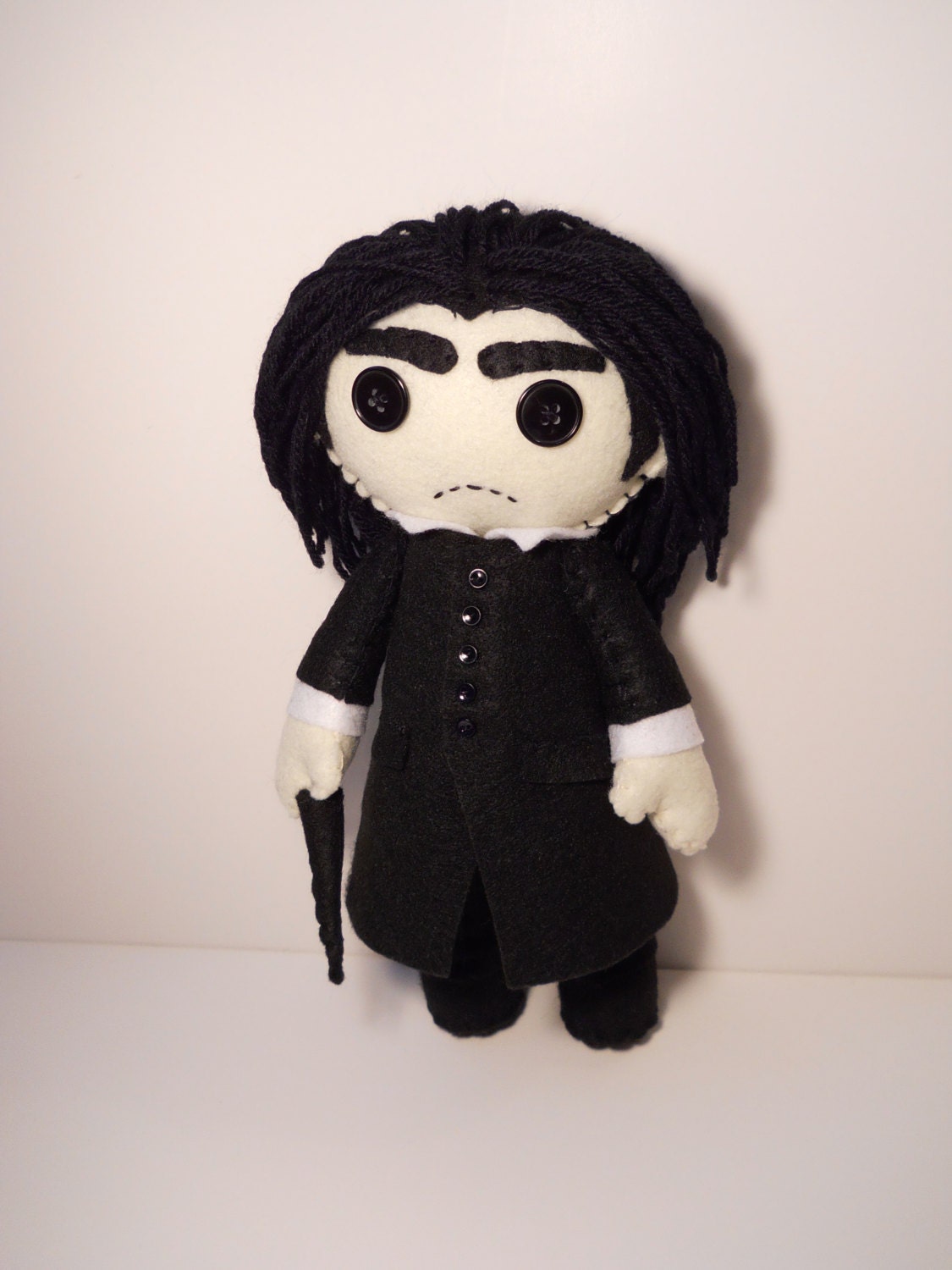 Felt Severus Snape wizard inspired custom plush by SouthernGothica