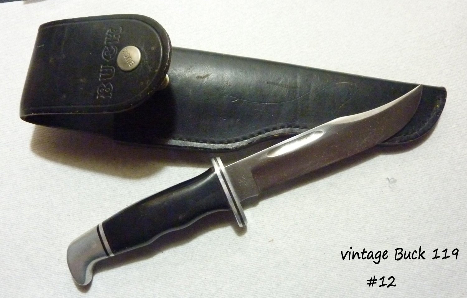 Items similar to Vintage Buck Knife 119 Orginal Case 19 on Etsy