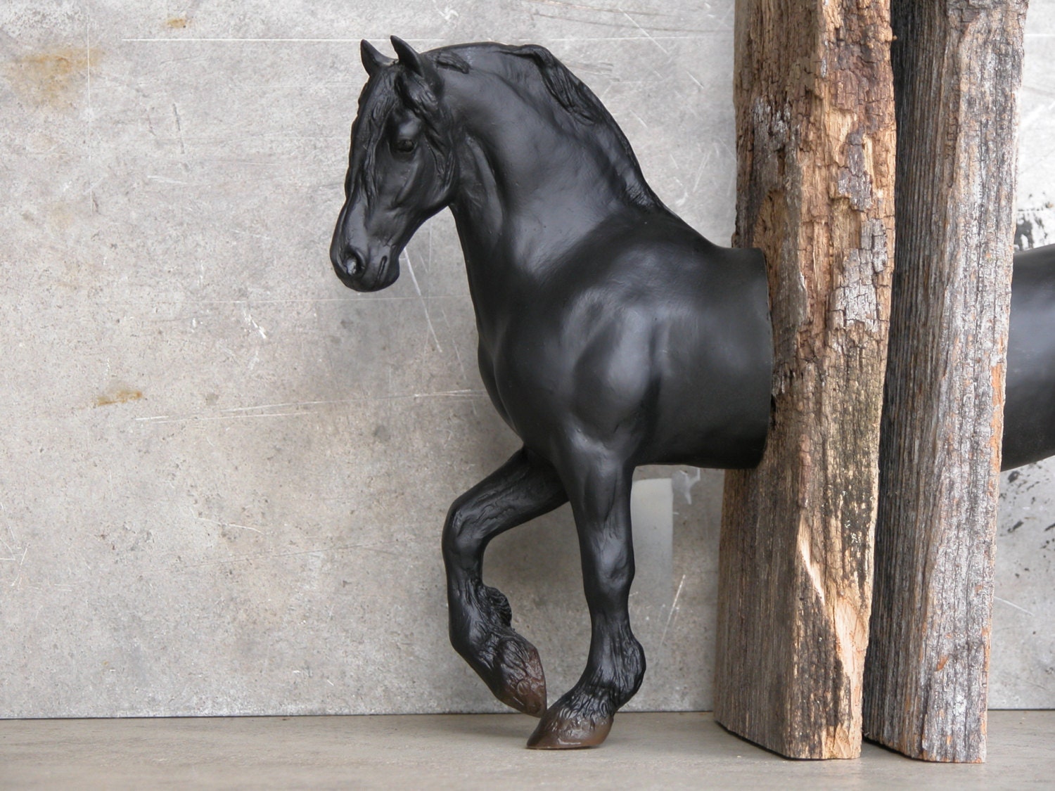 Fresian Sculpture Horse Bookend - EQUINEbyLauren