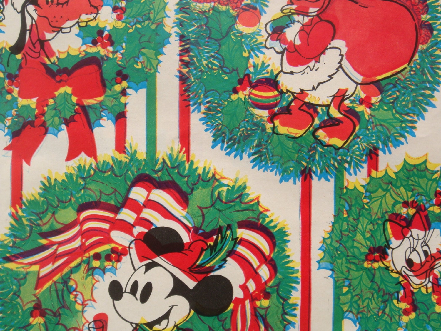 Vintage 3D Gift Wrapping Paper Walt Disney by TheGOOSEandTheHOUND