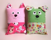 Dog & Cat Pillow Pattern Tutorial PDF Sewing Pattern with Pocket for Tooth Fairy Pillow, Small Pillow for Toddlers to Tweens - MyFunnyBuddy