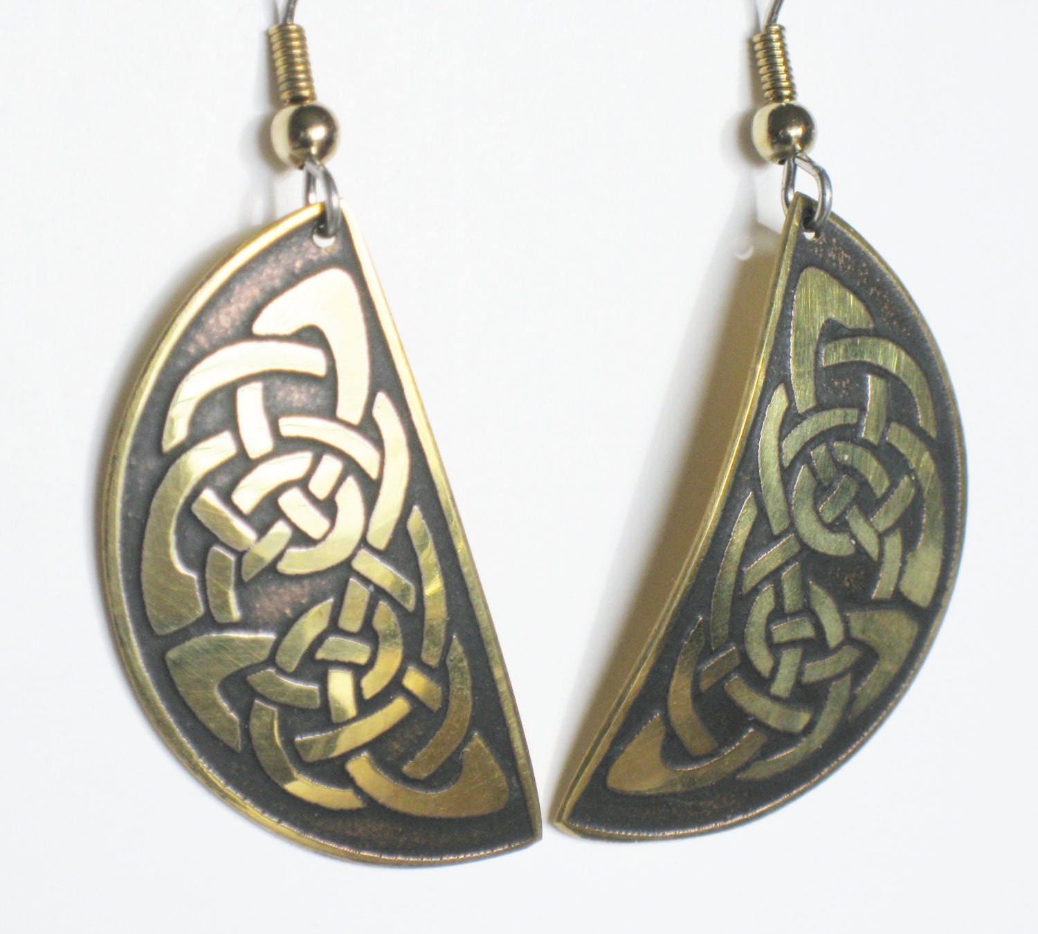 Celtic Knot Earrings Irish Jewelry Vintage by mainevintagetreasure