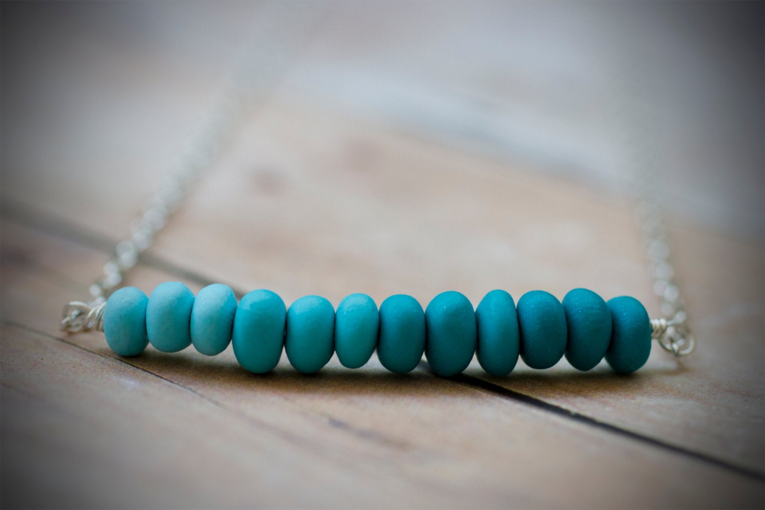 Minimalist Blue Ombre Necklace - UNBOUNDstyle